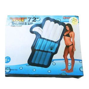 INFLATABLE THUMBS UP POOL BEACH FLOAT